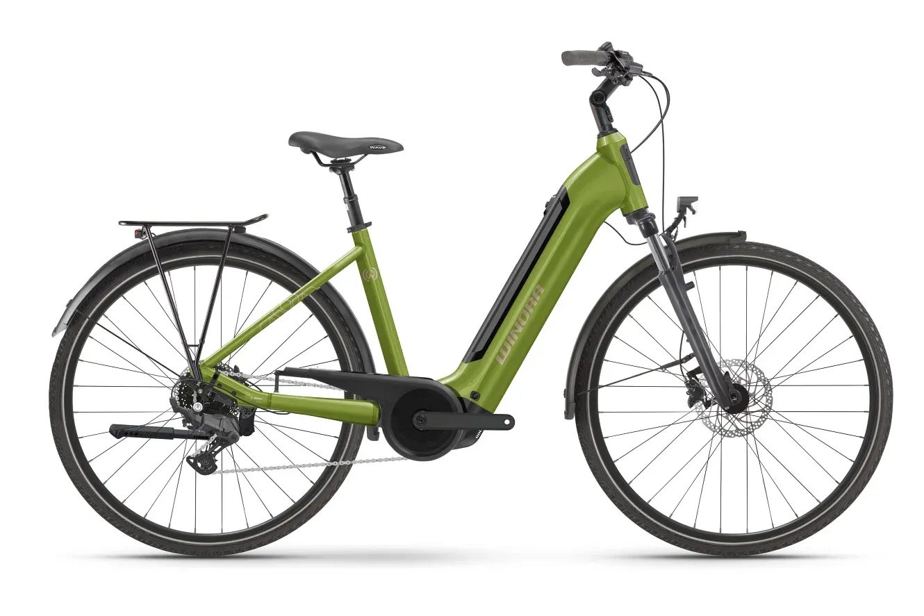 E-Bike Tourenrad Winora Tria X9 2026 | 500 Wh | 28 Zoll | Tiefeinsteiger | 46 cm | Muted Mantis Glänzend (Bild 2)