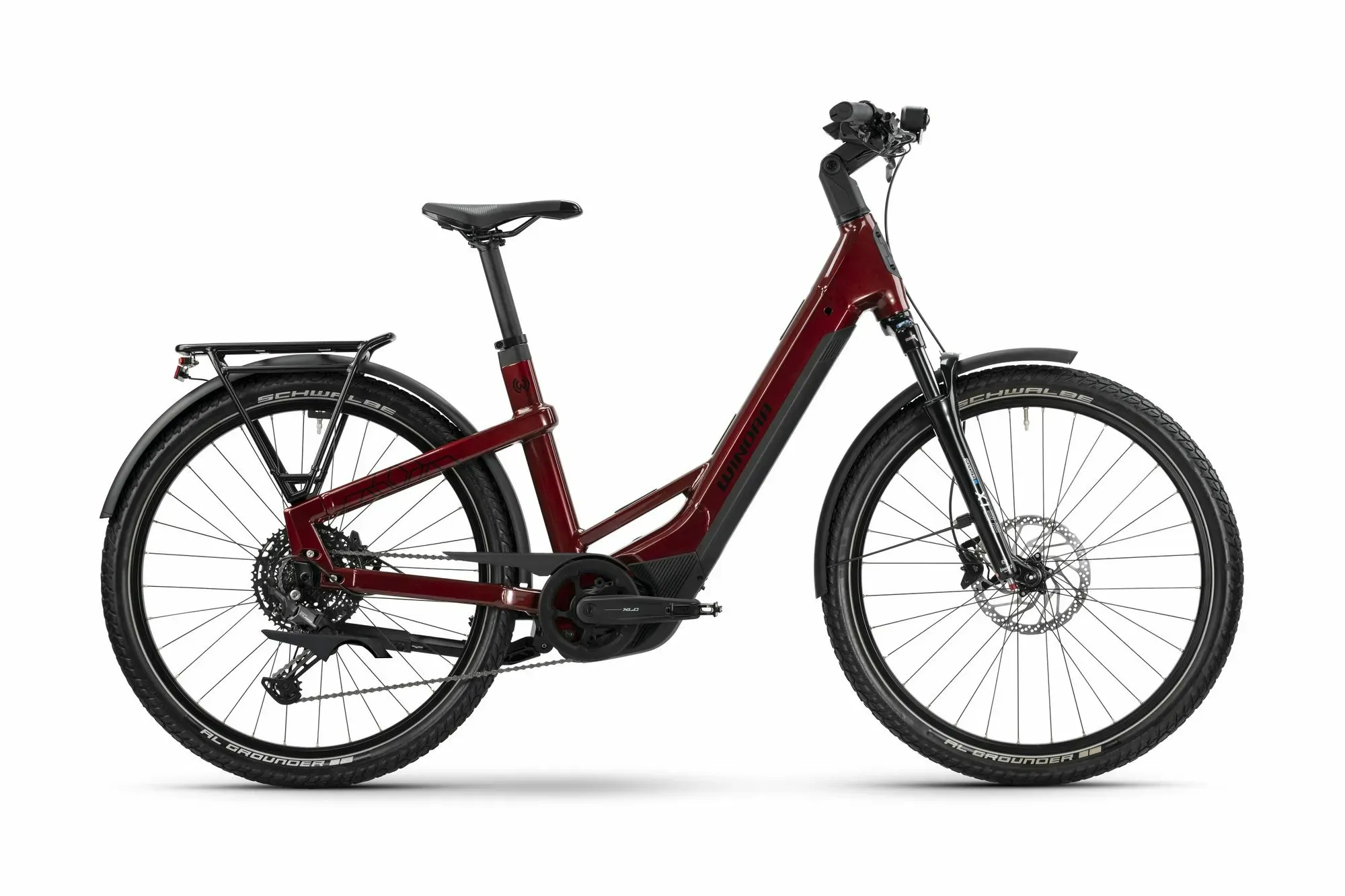 E-Bike Tourenrad Winora Yakun X10 2025 | 800 Wh | 27,5 Zoll | Tiefeinsteiger | 54 cm | warm red-gloss (Bild 3)