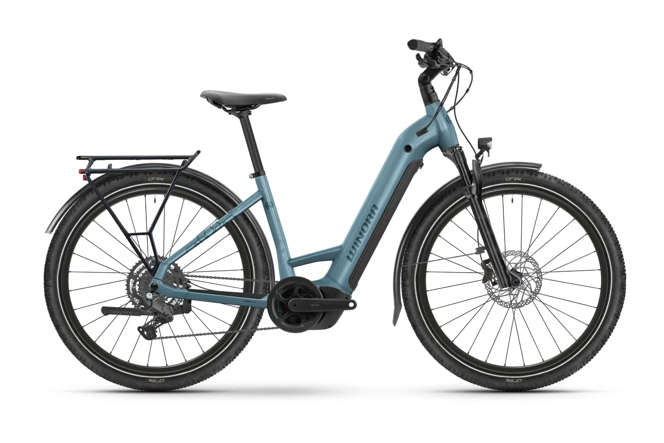 E-Bike Tourenrad Winora Yucatan X9 2026 | 600 Wh | 27,5 Zoll | Tiefeinsteiger | 38 cm | lush glacier glänzend (Bild 2)