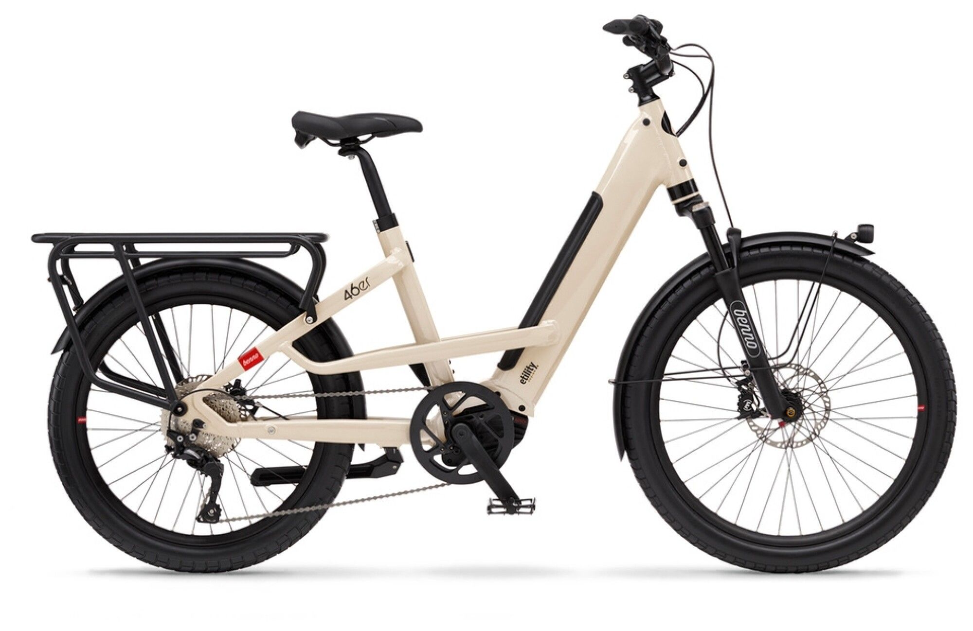 E Lastenrad Benno Bikes 46er 10D CX Bone Gray Easy On 2023 | 500 Wh | 26 Zoll | Tiefeinsteiger (Bild 1)