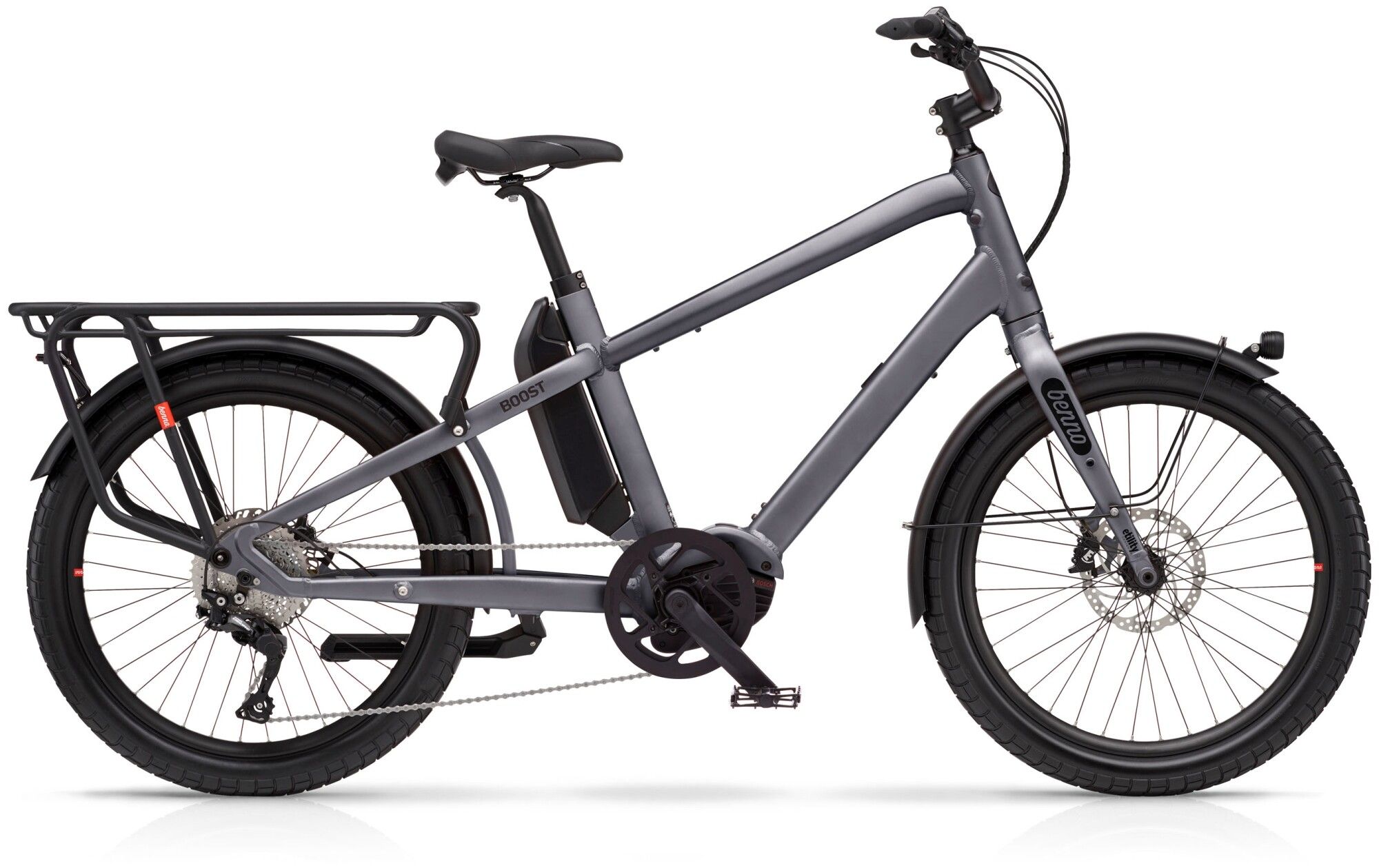 E Lastenrad Benno Bikes Boost 10D CX Anthracite Gray 2023 | 500 Wh | 24 Zoll | Diamant (Bild 1)