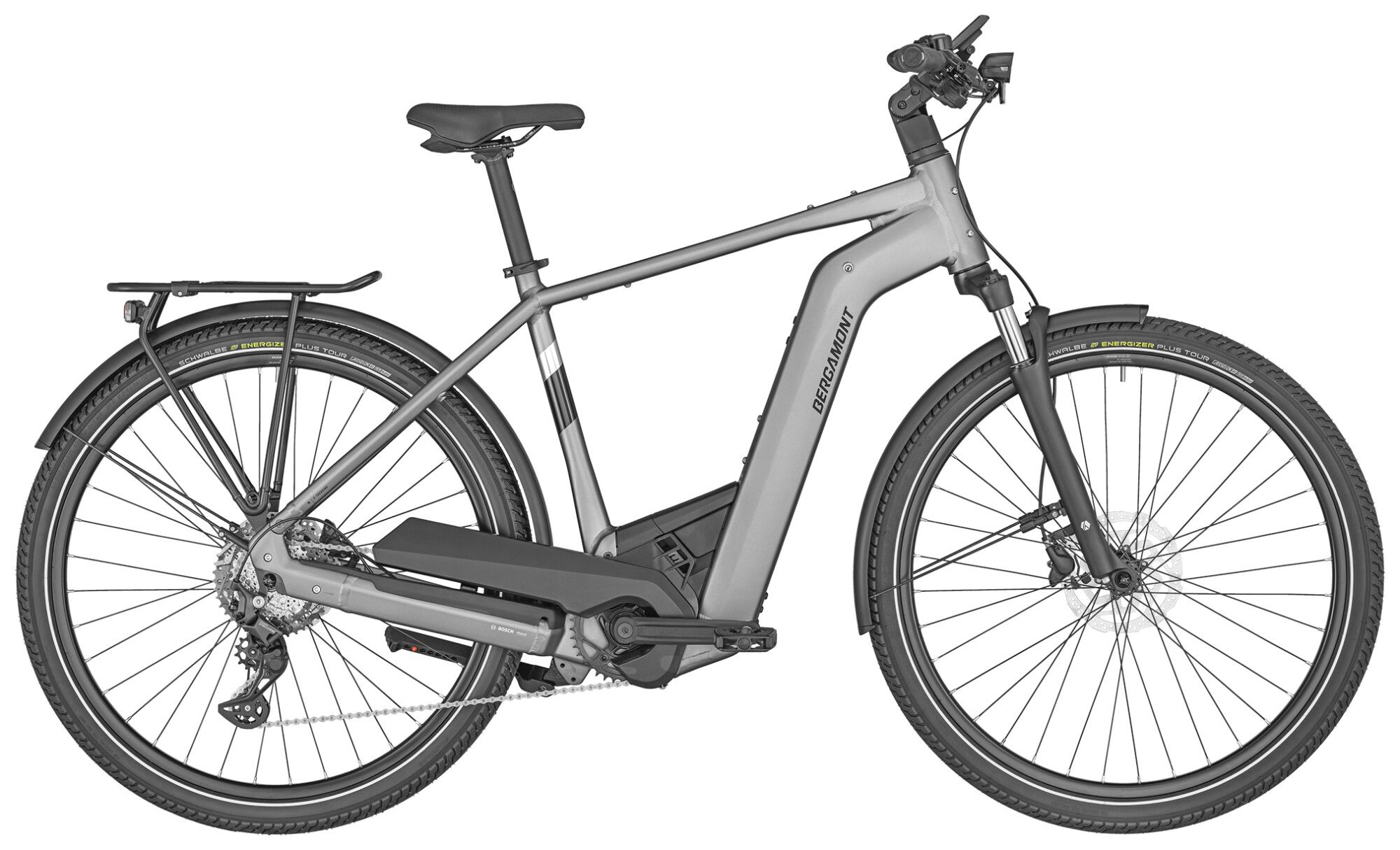 Bergamont E-Bike Tourenrad Bergamont E-Horizon Sport 6 Gent silver 2023 | 625 Wh | 28 Zoll | Diamant