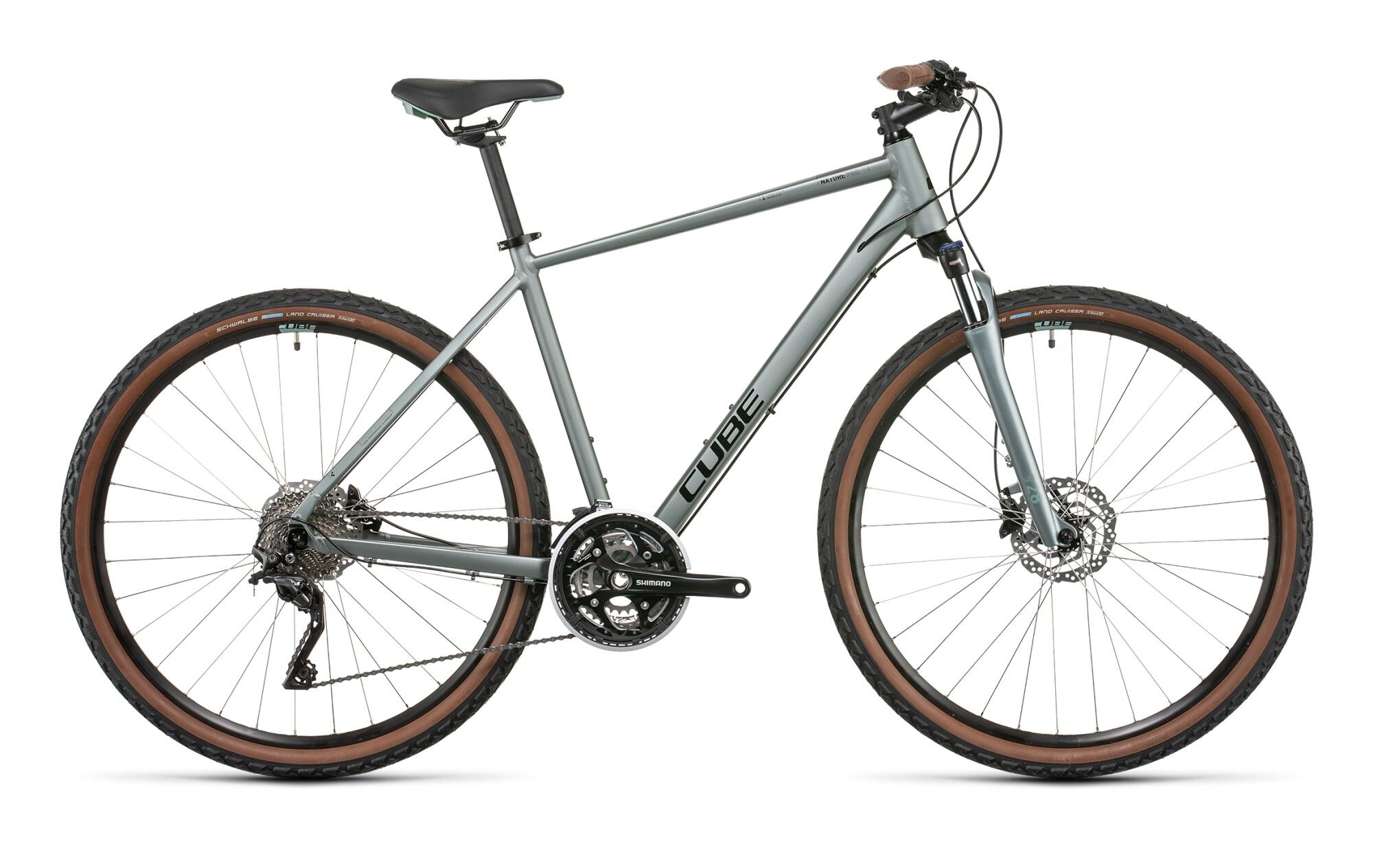 Tourenrad Cube Nature Pro silvergreen´n´black 2022 (Bild 1)