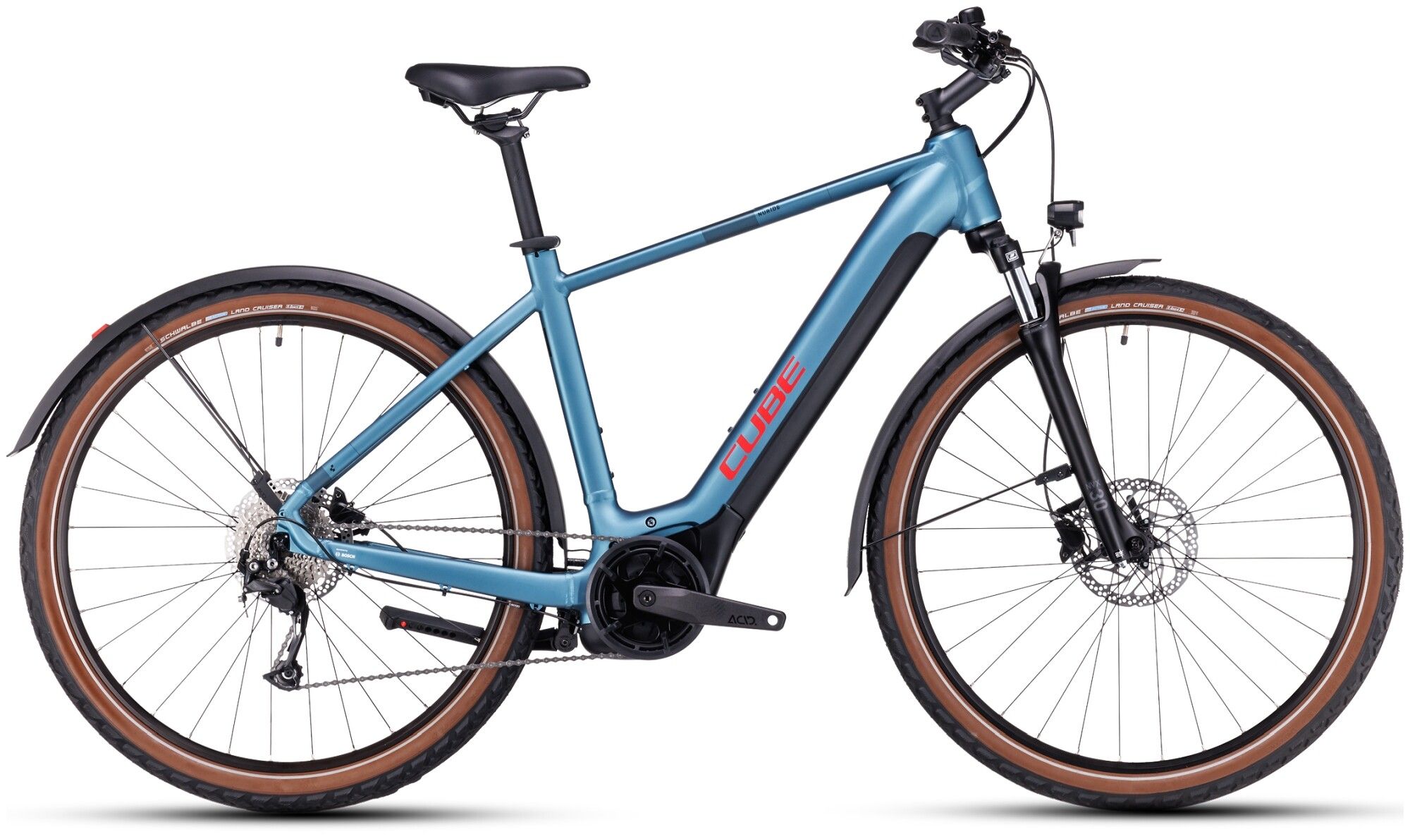 Cube E-Bike Tourenrad Cube Nuride Hybrid Performance 500 Allroad metalblue 2023