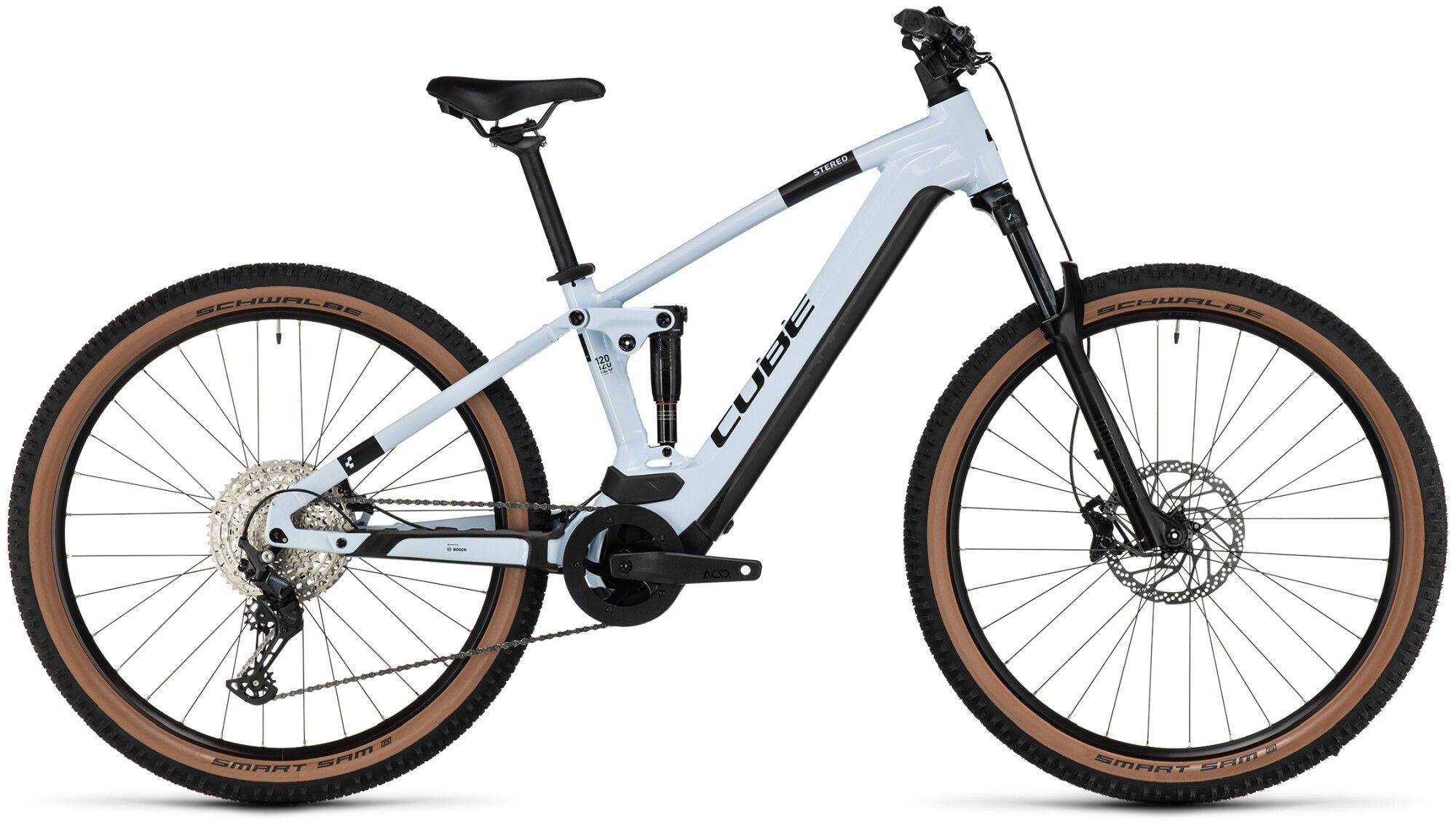 E-Allmountain MTB Cube Stereo Hybrid 120 Pro 750 flashwhite´n´black 2023 (Bild 1)