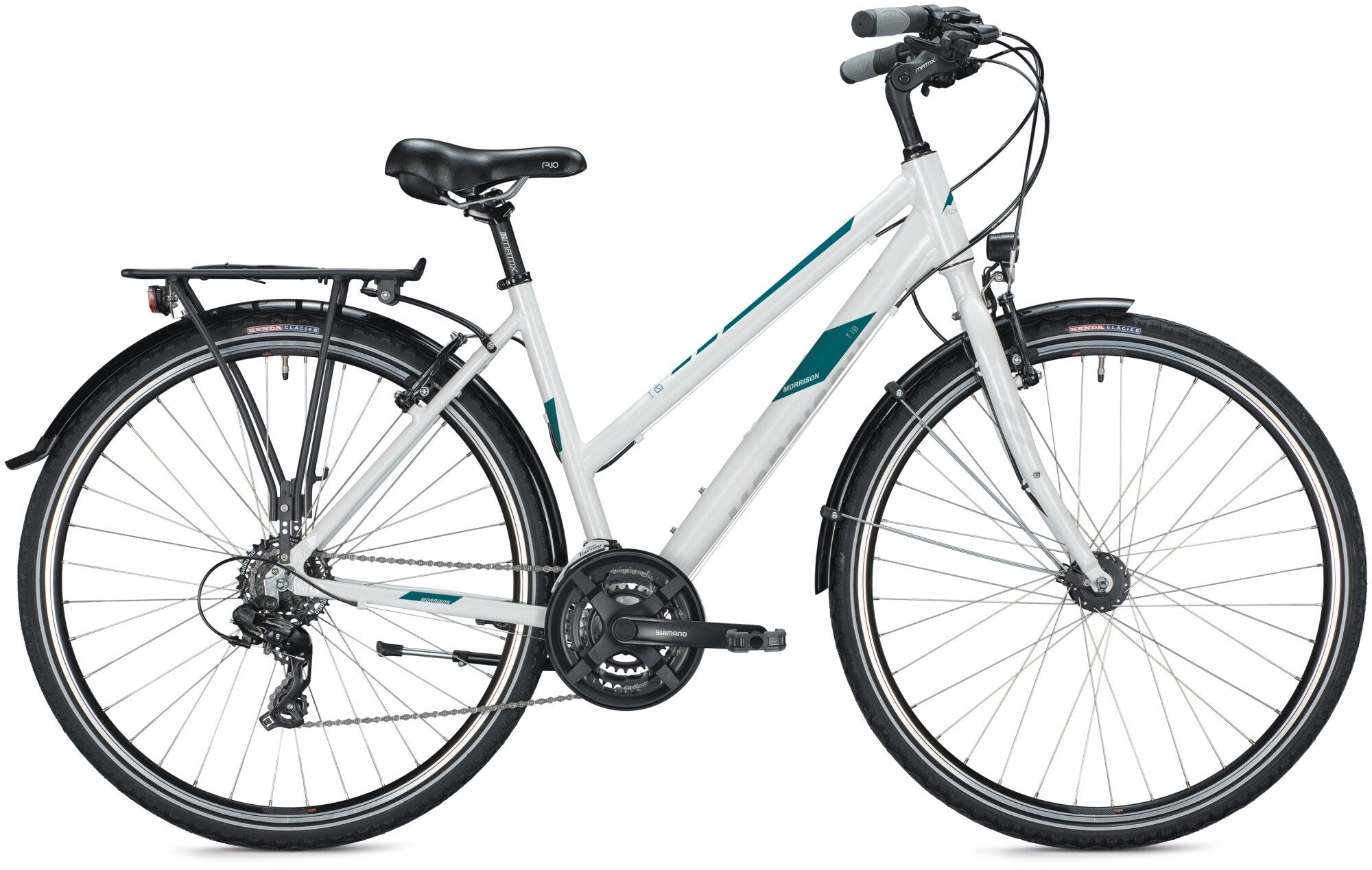 Tourenrad MORRISON T 1.0 Trapez white - petrol 2023 | 28 Zoll | Trapez (Bild 1)