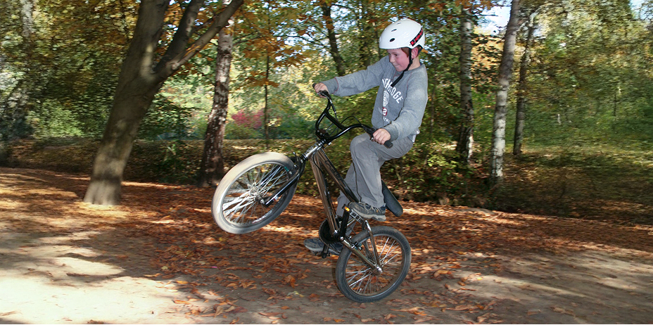 180°-Drehung im Bikepark