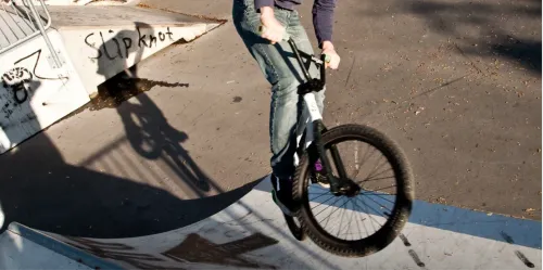 180°-Drehung im Bikepark