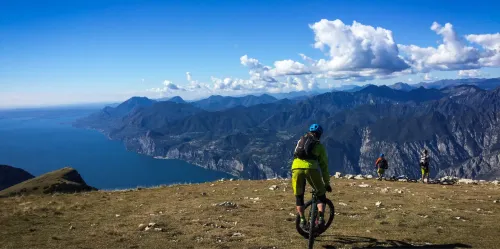 Trackstand auf einer Trekkingtour